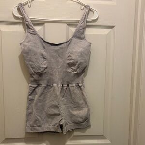 FP Movement by Free People Lavender Gray Romper